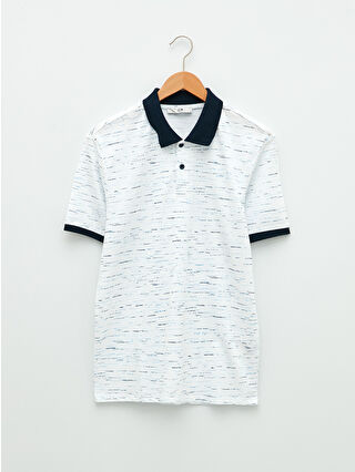 لون أزرق باهت مطبوع