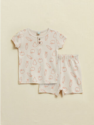 Açık Bej Baskılı