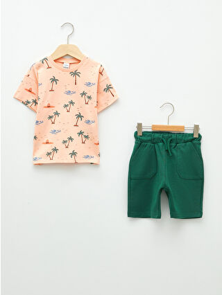 Uçuk Mercan Baskılı