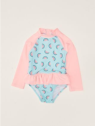 Açık Turkuaz Baskılı