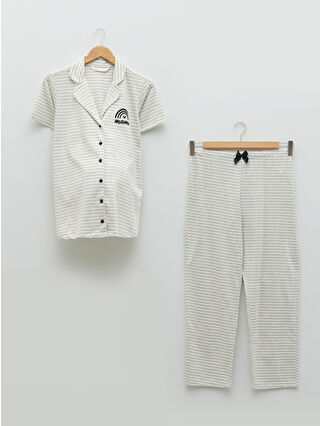 Grey Melange Printed