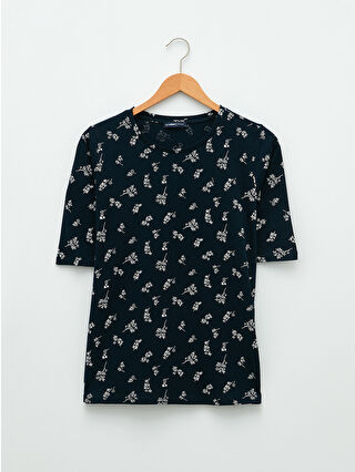 Navy Printed