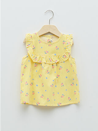 Açık Sarı Baskılı