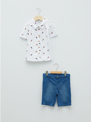White Printed