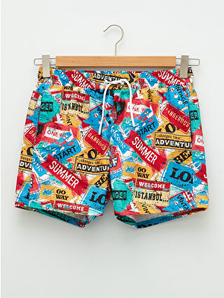 لون أزرق باهت مطبوع