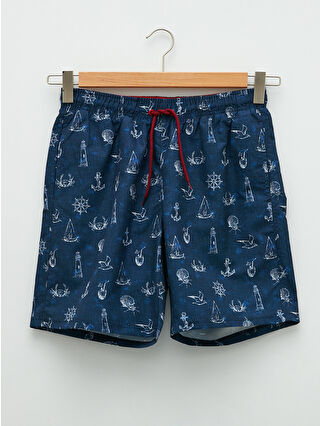 لون كحلي ساطع مطبوع