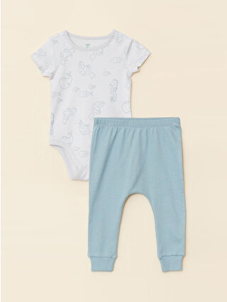 Açık Gri Baskılı