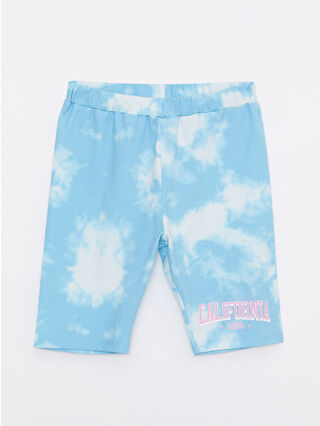 Uçuk Su Mavisi Baskılı