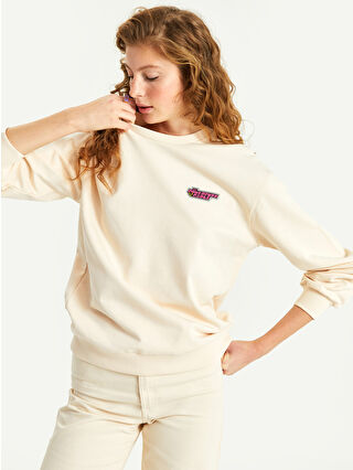 T-shirt à Manches Longues En Coton Avec Imprimé étoile - Vert Foncé - Femme - 6.99