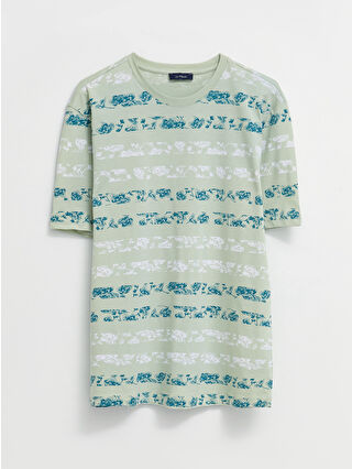 لون أخضر فاتح مخطط