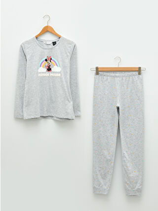 Grey Melange Printed