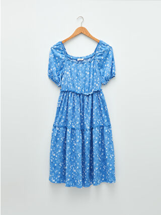 لون أزرق باهت مطبوع