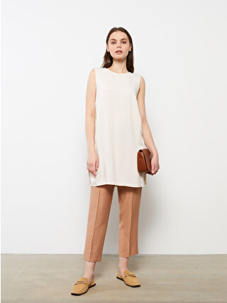 Top Rose Col Rond Sans Manches Jones New York En Viscose/nylon Lavable - Taille L