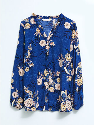 Aqua Blue Printed