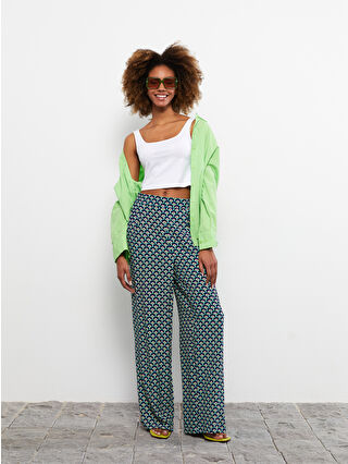 لون أزرق باهت مطبوع