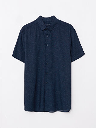 لون كحلي ساطع مطبوع