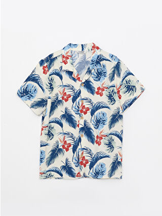 لون نيلي فاتح مطبوع