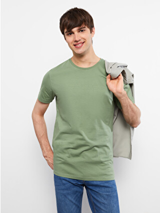 XSIDE Crew Neck Short Sleeve Printed Combed Cotton Men's T-shirt