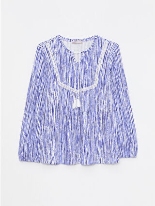 Mid Blue Striped