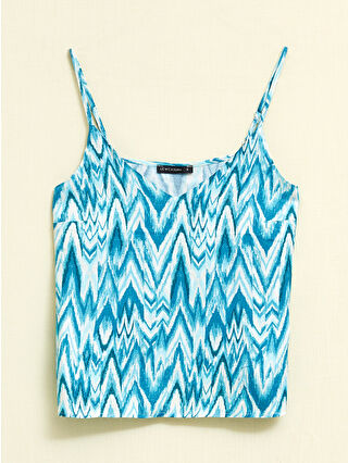 لون أزرق باهت مطبوع