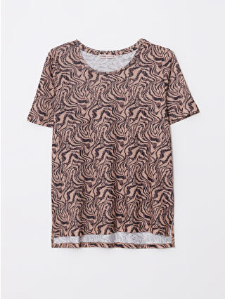 Açık Kahverengi Baskılı