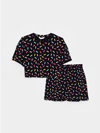 لون فانيلا مطبوع