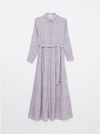 لون أزرق فاتح مطبوع