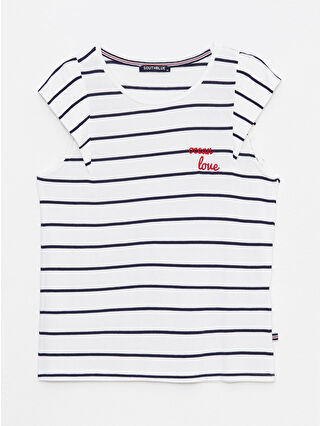 لون خوخي مخطط