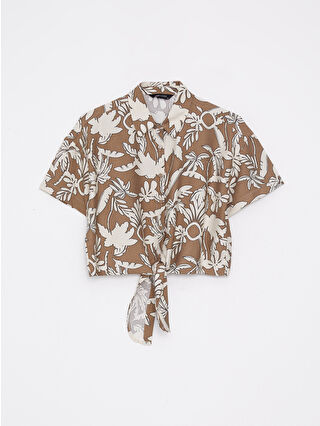 Açık Kahverengi Baskılı