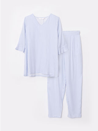 Açık Mavi Çizgili