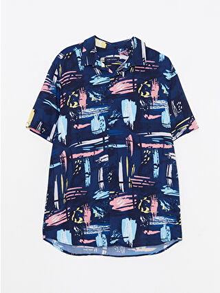 Navy Printed