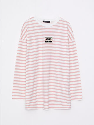 Uçuk Pembe Çizgili