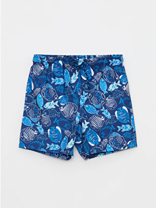 لون كحلي ساطع مطبوع