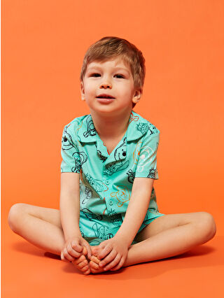 Nane Yeşili Baskılı