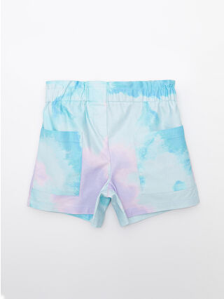 Açık Mavi Baskılı