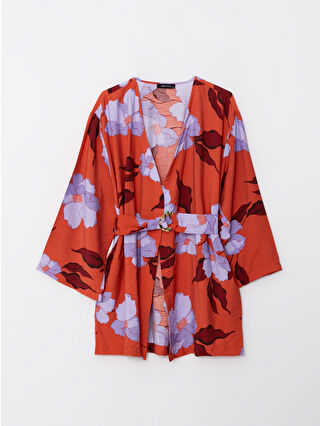 لون باستيل برتقالي مطبوع