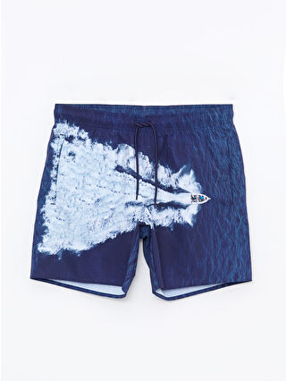 لون كحلي ساطع مطبوع