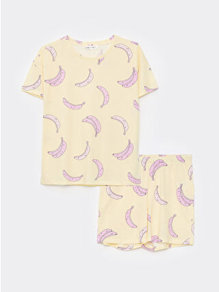 لون أصفر مطبوع