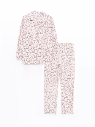 Açık Pembe Baskılı