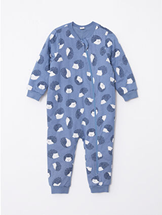 Dull Blue Printed