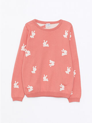 Light Coral Jacquard