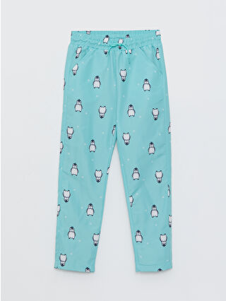 Light Aqua Green Printed