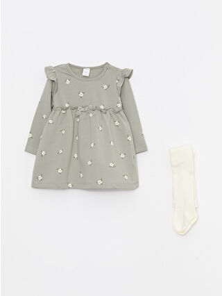 Uçuk Yeşil Baskılı