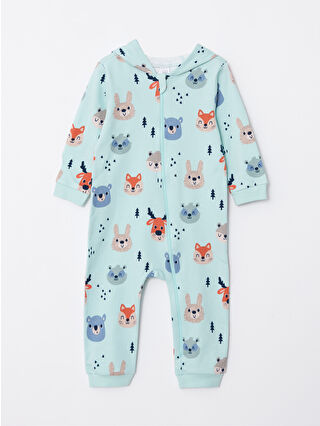 Pale Aqua Blue Printed