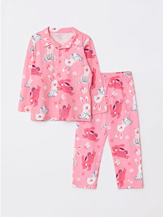 لون وردي فاتر مطبوع