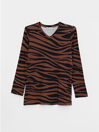 Brown Printed