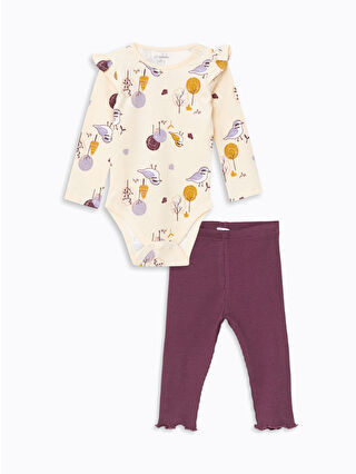 Açık Bej Baskılı