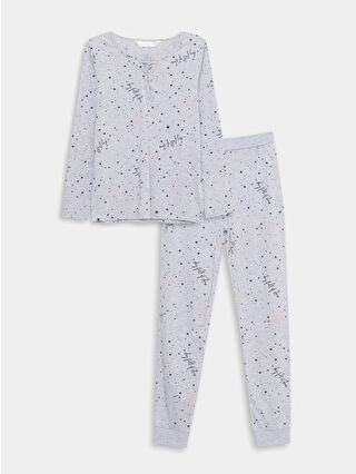 Gri Melanj Baskılı