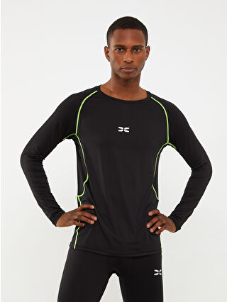 XSIDE ACTIVE Bisiklet Yaka Uzun Kollu Erkek Spor Tişört -W28154Z8
