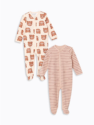 Açık Bej Baskılı